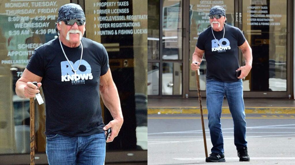 Hulk Hogan Is Spotted Walking Amid Rumors That He Was Paralyzed From