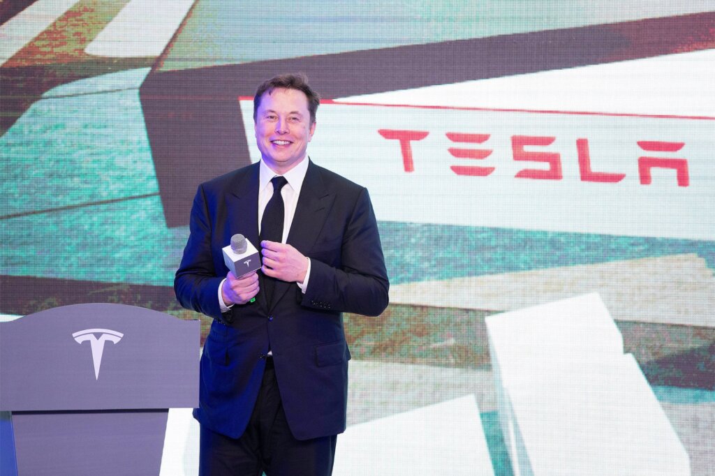 ELon Musk In Tesla event
