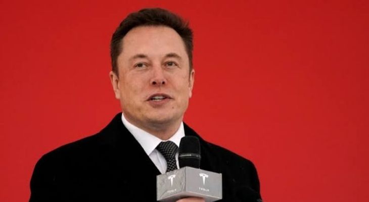 ELon  Musk In Tesla event