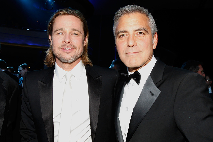 Brad Pitt George Clooney Friendship
