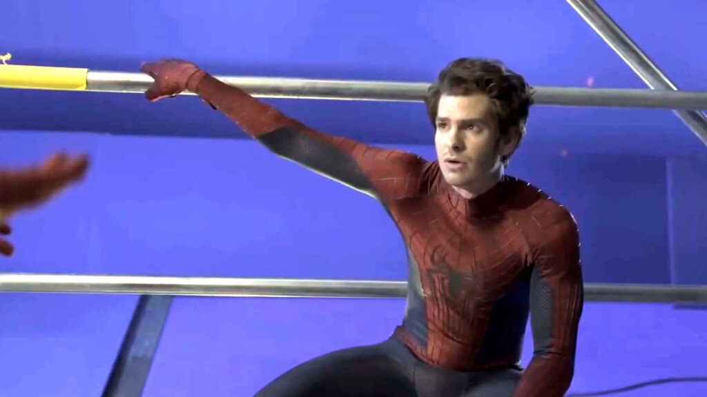 Andrew Garfield on Spider-Man No Way Home set