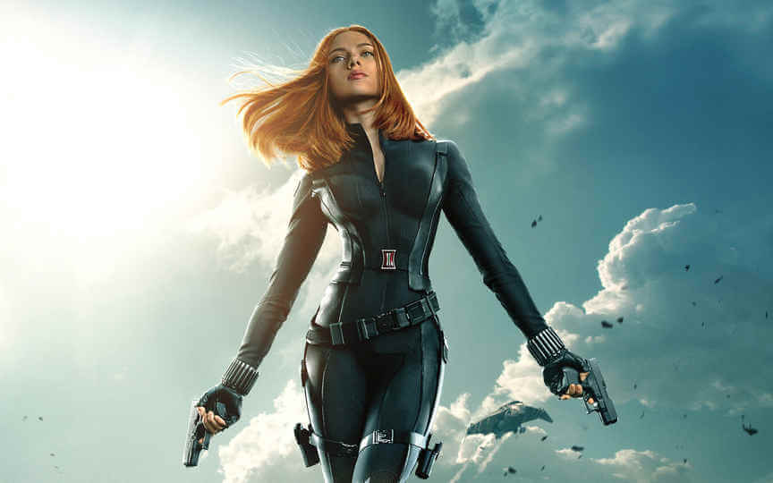 Scarlett Johansson as black widow