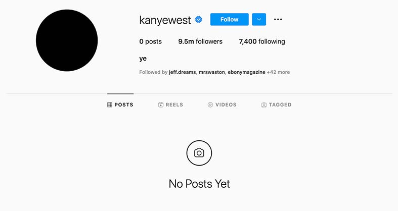 Kanye West Instagram