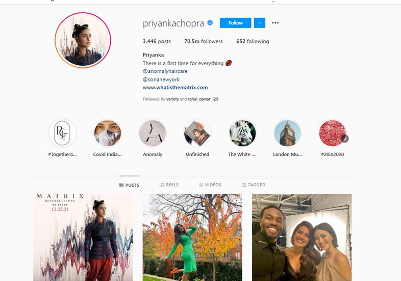 Priyanka Chopra instagram