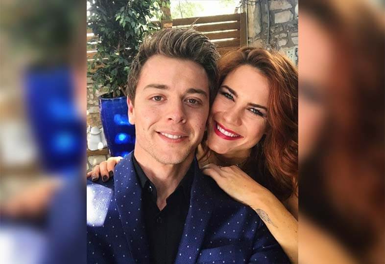 Courtney Hope and Chad Duell