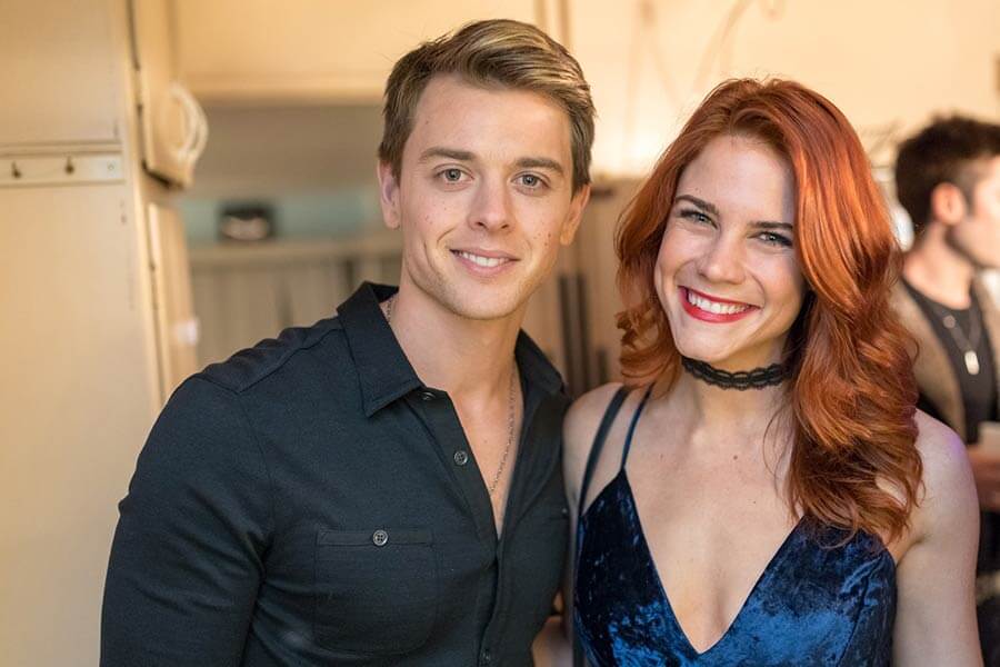 Courtney Hope and Chad Duell