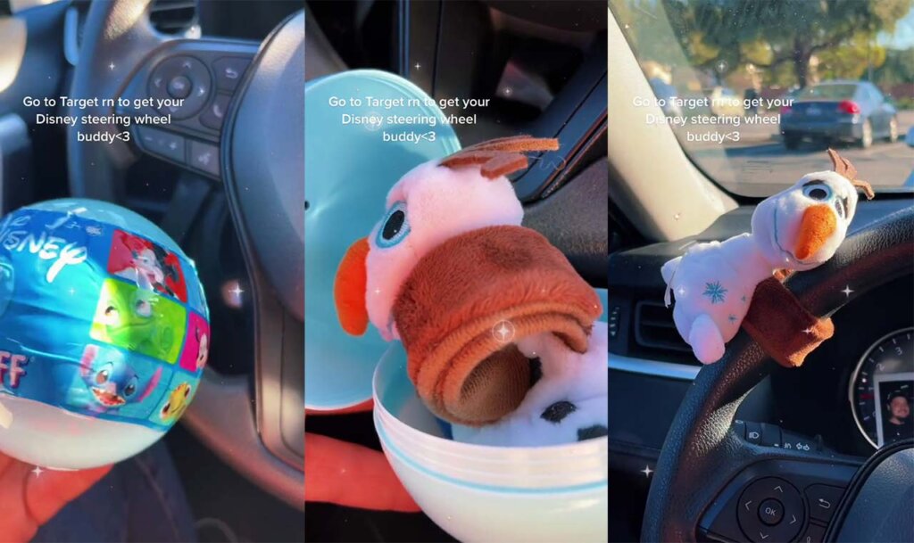 Disney’s steering wheel buddy TikTok