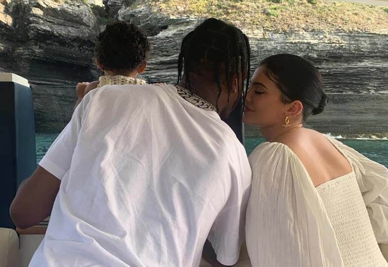 Travis Scott with Kylie Jenner