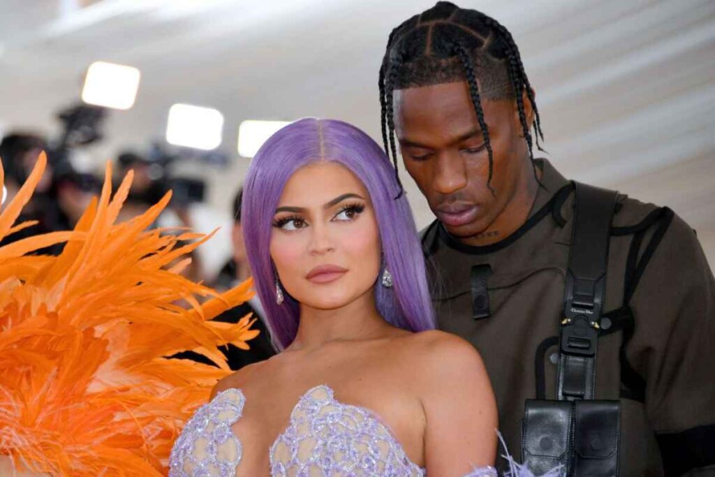 Travis Scott with Kylie Jenner