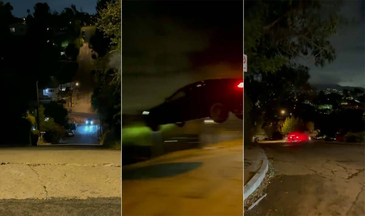WATCH: Durte Dom flies Tesla car off as LAPD offers ,000 reward Video Goes Viral