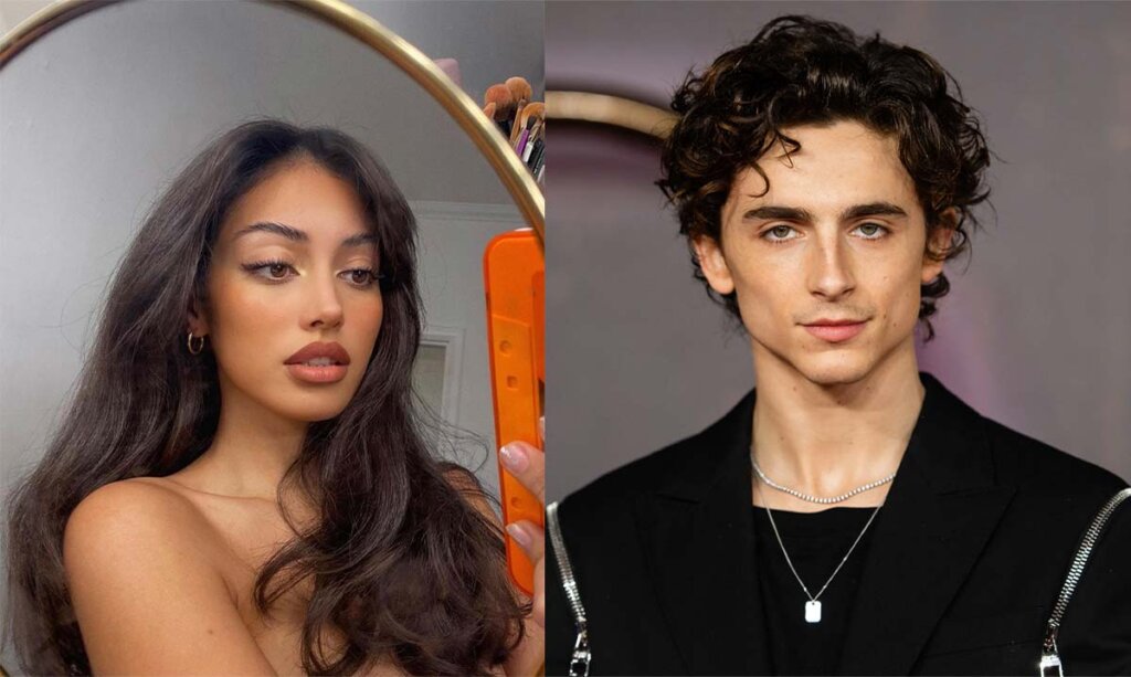 TIMOTHEE CHALAMET and CINDY KIMBERLY