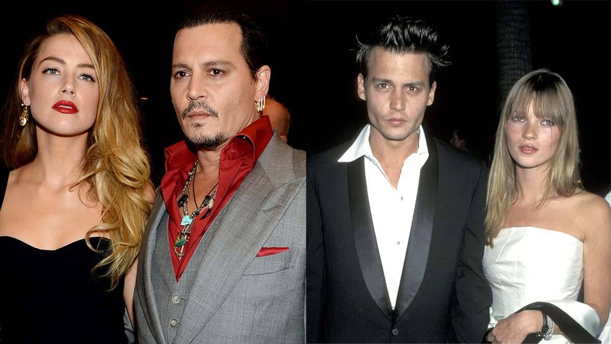 Amber Heard mentions the rumors of Johnny Depp pushing Kate Moss down the stairs