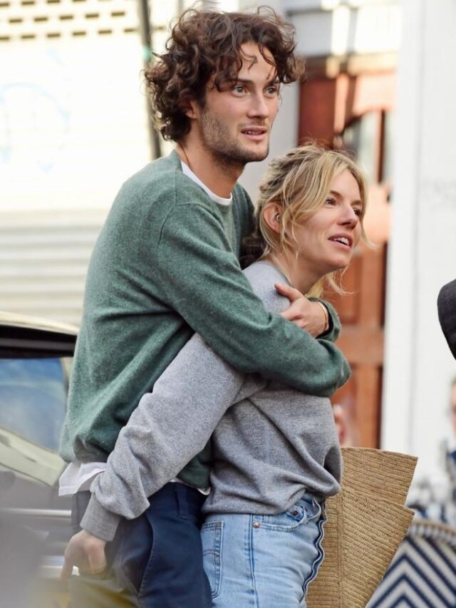 Sienna Miller and Boyfriend Oli Green Share Steamy Kiss at Lunch in ...