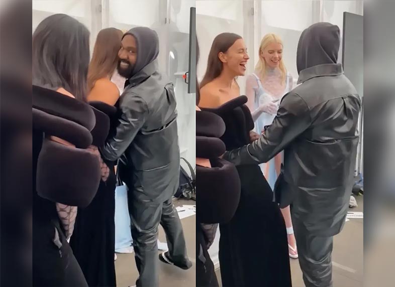 Kanye West and Irina Shayk