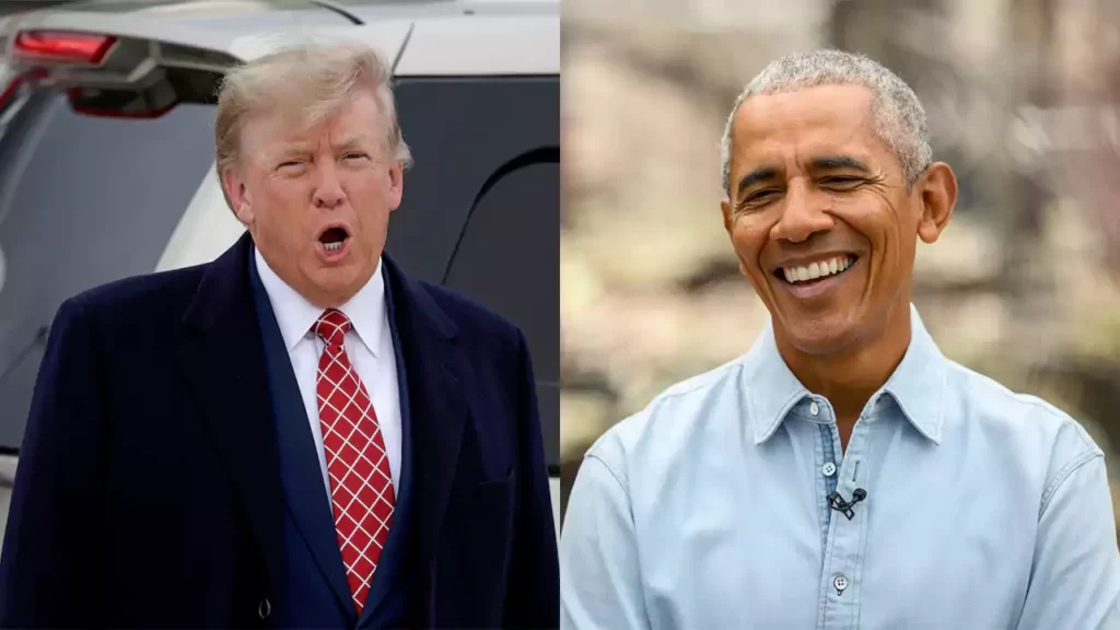 Donald Trump and Barack Obama