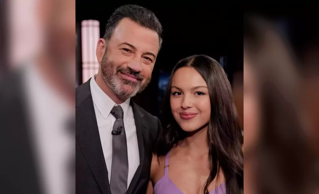 Jimmy Kimmel and Olivia Rodrigo