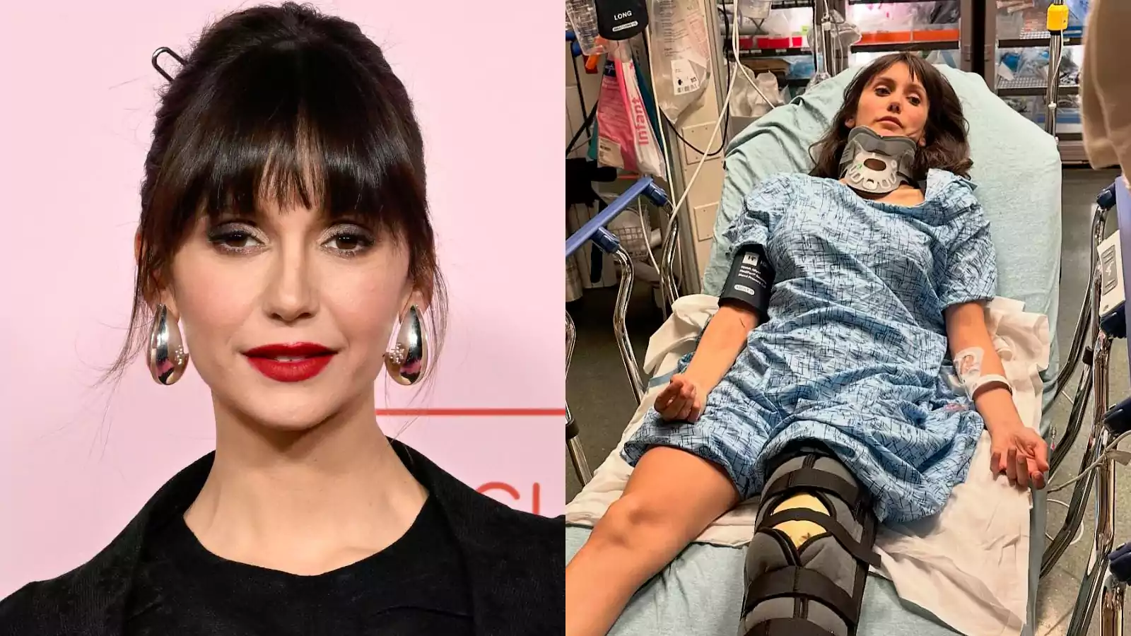 Nina Dobrev Hospitalized With Neck Brace After E-Bike Accident ...